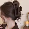 Pinza para el pelo de niña para ir al trabajo, Pinza de tiburón acrílica de color sólido, Accesorio grande para el pelo grueso, Pinza para la nuca de mujer