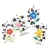 Etiquetas Simples e Frescas de Flores e Plantas para Relaxamento no Escritório, Etiquetas para Plantas em Vasos, Cartões de Sorte e Boa Sorte