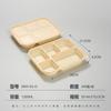 Caja de Embalaje Desechable, Lonchera Biodegradable de Almidón de Maíz, Lonchera de 456 Compartimentos, Lonchera para Llevar, Desechable Comercial