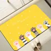 Alfombra de Puerta de Baño/Inodoro de Lujo Ligero Absorbente de Agua Tapizada de Barro Diatómico Alfombrilla Antideslizante para Suelo de Baño/Inodoro