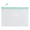 Bolsa Transparente de Malha com Zíper de PVC Bolsa para Armazenamento de Dados de Provas de Aluno Bolsa para Documentos A4 Bolsa para Documentos Impermeável Espessada