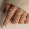 Anillo Brillante Estrella Galaxia S925 Plata de Ley Yuanfan Moda Femenina Lujo Accesible Incrustado con Circonita de Color Anillo Versátil de Gama Alta