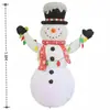 Modelo Inflável de Natal, Boneco de Neve Inflável Colorido com Luz, Modelo de Decoração Inflável para Festa ao Ar Livre e Pátio