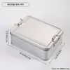 Caja de Hierro Retro con Hebilla Deslizante Estilo Chino, Caja de Almacenamiento de Metal Engrosada, Caja Vacía Sellada para Snacks, Té, Regalos Hechos a Mano