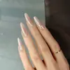 Recubrimiento para Manicura Aurora, Uñas Postizas Hailey Gradiente, Uñas Largas Almendradas, Uñas Pre-Hechas por Tamaño, Fábrica Mayorista