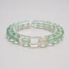 [Maquillaje Rojo] Pulsera Natural de Luz de Luna Azul para Mujer La Más Fácil de Combinar Pulsera de Cuentas Rueda Fluorita Verde Venta al por Mayor