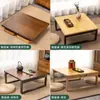 Mesa Pequena Tatami, Mesa Baixa, Mesa Quadrada Pequena Estilo Japonês, Mesa Kang, Mesa de Café Pequena de Madeira Maciça para Sacada, Mesa Dobrável para Sacada, Novo Produto