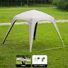 Tenda de dossel tipo domo autoportante de abertura rápida para acampamento ao ar livre para primavera e outono, adequada para piqueniques em parques e acampamento, à prova de chuva com proteção solar revestida de preto