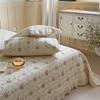 Conjunto de Três Peças de Cobertor de Cama de Algodão Estilo Coreano Macio Agradável à Pele Algodão Espesso Lençol de Cama Universal para Todas as Estações Capa Kang Tatami Antiderrapante