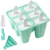 Molde de Silicona para Paletas de Hielo 4 Cavidades 6 Cavidades 10 Cavidades 12 Moldes para Paletas DIY Paleta de Hielo Molde de Hielo Venta al por Mayor
