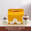 Juego de Té Portátil para Viaje Traje para Exteriores Carpa de Camping Fabricante de Té Kung Fu Una Tetera Cuatro Tazas Taza Rápida para Invitados Regalo de Negocios