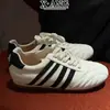 Zapatos de entrenamiento alemanes para mujer con cordones, punta redonda, de piel de vacuno de capa superior, nuevos zapatos deportivos casuales otoño 2026, zapatos Cortez para mujer