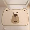 Tapete de Chão de Diatomito com Desenho de Animal Transfronteiriço Banheiro Porta do Banheiro Antiderrapante Absorvente de Água Inodoro Tapete de Chão Pode Ser Enviado em Nome de Terceiros