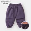 Pantalones de Forro Polar Kaka Panda para Niños Pantalones de Chándal para Niños Ropa de Invierno Pantalones Largos de Invierno para Niñas Overoles para Bebés