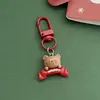 Nuevo Llavero de Resina de Santa Claus Hombre de Jengibre Lindo Alce Muñeco de Nieve Colgante para Mochila Escolar Regalo de Navidad
