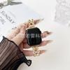 Para Apple Watch Anillo de Corazón Metal Aleación de Zinc Diamante iwatchS9 Banda Representativa 22MM Banda de Reloj de Moda Samsung