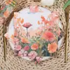 Servilletas de Papel Desechables con Estampado de Flores de Primavera Transfronterizas para Hotel, Fiesta, Restaurante Occidental, Fiesta Navideña