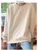 Sudadera con Media Cremallera Otoño Invierno Hombre 2026 Primavera Otoño Estilo Coreano Nuevo Cuello Redondo Holgada Top Chic Estilo Hong Kong Tendencia