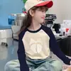 Camiseta Base Manga Longa Infantil Outono Inverno 2025 Nova Super Fofa para Meninas Mais Velhas Blusa Térmica Espessa