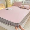 Classe A materna e infantil grau de seda de gelo cor sólida feijão de gelo esteira de seda legal conjunto de três peças dobrável chapéu de cama saia de cama esteira