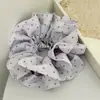 Diadema de Lazo para el Cabello de Doble Capa con Lunares Estilo Coreano para Mujer, Cuerda para el Cabello Estilo Celebridad de Internet, Accesorio para el Cabello con un Toque de Alta Gama