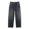 Para Exportação Europeia e Americana Transfronteiriça Roupas Femininas Aliexpress Popular Outono Cintura Alta Solto Look Emagrecedor Jeans de Perna Larga