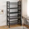 Estante prateleira piso sala de estar simples casa exposição estante prateleira de armazenamento ferro multi-camada rack de armazenamento de lanches