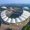 Toldo Paisajístico de Membrana Tensada para Parque Infantil Cenador Estructura de Membrana Gradas de Estadio Toldo para la Lluvia Ocio al Aire Libre Parasol Exterior