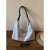 Bolso de Hombro de Lona Rayado con Bloques de Color Casual Estilo Coreano para Mujer 2026 Nuevo Gran Capacidad Bolso de Hombro Estudiante Bolso para Ir al Trabajo y a Clase