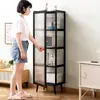 Estantería de pie multicapa para sala de estar, dormitorio, estudio, almacenamiento de artículos varios, gabinete de almacenamiento ensamblado