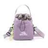 Bolso Cruzado de Color Bloqueado con Textura de Niebla Suave para Exteriores Estilo Montaña, Bolso Cruzado Pequeño con Cordón para Parejas, Bolso para Teléfono para Senderismo y Camping