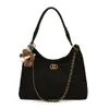 Bolso de Hombro Acolchado con Bordado de Moda con una Cadena Pequeña Estilo Chanel, Elegante Bolso Casual de Gran Capacidad para el Trabajo y el Uso Diario