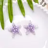 Pequenos Acessórios Criativos Coloridos de Estrela do Mar Artificiais Transparentes como Gelo Podem Ser DIY Grampos de Cabelo, Fivelas de Sapatos, Bolsas, Chapéus e Acessórios