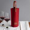 Sets de Botellas de Vino Tinto Individuales y Dobles de Fieltro Personalizados por el Fabricante para Regalos 750ml Bolsa para Vino Embalaje de Vino Tinto Bolsas de Regalo