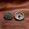 Botões Metálicos Vintage Atacado para Casacos, Trench Coats, Suéteres, Jaquetas de Algodão 18mm-23mm, Roupas de Exterior e Ternos, Botões Costurados à Mão