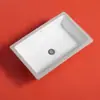 Lavabo cuadrado redondo empotrado bajo encimera tamaño doméstico hotel apartamento lavabo balcón lavabo cerámico