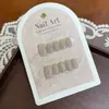 Unhas Usáveis Estilo Gatinho Populares na Internet Manicure Artesanal de Alta Qualidade Unhas Pré-Fabricadas Gradiente Fada Nude Unhas Postiças