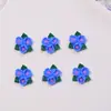 Flores Pequenas Frescas Flor Três Vidas Decorações para Unhas Resina Pequenos Acessórios Brincos Diy Presilhas de Cabelo Decorações de Montagem para Unhas Atacado