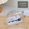 Celebridad de Internet Caja de Empaque para Rollo de Pastel Japonés Rollo Piel de Tigre Suizo Reina Caja Transparente para Pasteles Pequeños Corte de Pastel