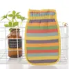 Toalla de Baño de Rayas Arcoíris Doble Cara Fuerte Descontaminación Tira para Frotar Toalla de Baño Indolora Guantes de Baño Toalla de Baño Guantes de Baño