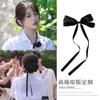 Pinza de Pelo con Cinta Negra de Lazo Estilo Mismo de Yu Shuxin, Restaurante Chino, Accesorios para el Cabello de Princesa Femenina, Cola de Caballo Baja, Tocado