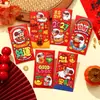 Sobres Rojos de Dibujos Animados de Paz, Alegría y Buena Fortuna para el Año Nuevo Chino, Temáticos del Zodiaco, Modelo Nuevo 2027 Año de la Oveja con Purpurina