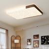 Lámpara de Techo para Dormitorio Estilo Crema Lámpara Minimalista Italiana Medieval para Sala de Estar Lámpara de Pasillo Color Nogal de Alta Gama