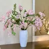 Cachos Realistas de Flores Artificiais de Espinheiro-Alvar com um Toque de Luxo de Alta Qualidade para Cenários de Pousada ao Ar Livre e Decoração de Sala de Estar