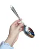 Cuchara para Cubiertos de Acero Inoxidable 304 con Patrón Martillado, Alto Valor Estético, Adecuada para Uso Doméstico, Comedor, Té de la Tarde, Pastel y Postre, Venta al por Mayor