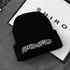 Chapéu de tricô super popular estilo coreano masculino outono e inverno chapéu frio bordado vintage primavera e outono marca de moda hip hop chapéu de lã feminino