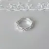 Nuevo Anillo de Lazo de Encaje para Mujer, Versátil, Sencillo y Dulce, Anillo Ajustable para Mujer, Joyería Pequeña y Exquisita para la Mano