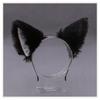 Diadema con orejas de gato de peluche de alta calidad hecha a mano, linda diadema con orejas de zorro para niña, accesorios para el cabello con orejas de bestia, diadema con orejas de gato