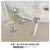 Novas Decorações de Nail Art com Zircônia Branca Empilhadas com Diamantes, Bolas de Diamante Feitas à Mão, Diamantes de Nail Art de Ovo de Pombo de Ângulo Reto Totalmente Diamantados Deslumbrantes