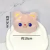 Novo broche de cabeça de boneca de pelúcia de gato e urso tridimensional de desenho animado, acessórios DIY para bolsa de estudante, cachecol, chinelos